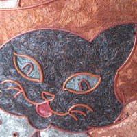 котаракът с чизми картина пано метал котка коте, снимка 3 - Пана - 28882610