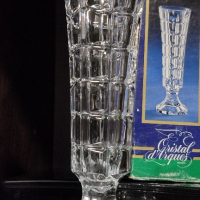 Кристална ваза d'Arques  France. Височина 17 см. , снимка 1 - Вази - 44852805