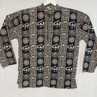  Индийски памучни ризи с мантра, снимка 1 - Ризи - 14014583