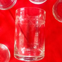 Старинни ръчно гравирани чаши за уиски безалкохолно , снимка 2 - Чаши - 44004886