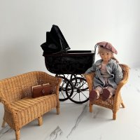 Ретро количка за кукли детска количка за кукли Антична количка за кукли Антична количка за кукли , снимка 5 - Антикварни и старинни предмети - 43069762