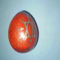 Руско ръчно рисувано дървено яйце, снимка 5 - Антикварни и старинни предмети - 36896457