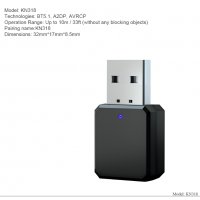 Блутут 5.1 Handsfree аудио донгъл USB/AUX приемник за автомобил, снимка 6 - Аксесоари и консумативи - 32735643
