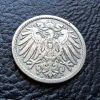 Стара монета 5 пфенига 1904 г.буква  А - Германия  - рядка,топ цена !, снимка 12 - Нумизматика и бонистика - 39740610