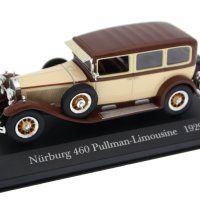 Mercedes-Benz Nürburg 460 Pullman-Limousine 1929 - мащаб 1:43 на DeAgostini нов в PVC дисплей-кейс, снимка 1 - Колекции - 43658044