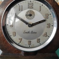 Ретро Английски Механичен Настолен Часовник Будилник Smith, снимка 9 - Антикварни и старинни предмети - 43502005