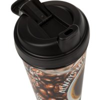 Пластмасова чаша ,за кафе на зърна, с капак, 400мл, снимка 2 - Чаши - 43883296