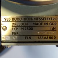 тензо-датчик VEB Robotron Messelektronik M7500 Tension Force Sensor 1kN, снимка 5 - Резервни части за машини - 43045881