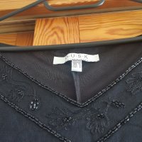 черна официална блуза, снимка 3 - Блузи с дълъг ръкав и пуловери - 43573614
