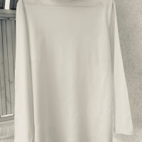 Голямо тънко поло пима памук цвят ванилия(екрю), снимка 2 - Блузи с дълъг ръкав и пуловери - 39234780