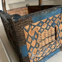 Стара кошница ръчно изработена антика, снимка 2 - Антикварни и старинни предмети - 43047021