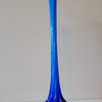 Стара ваза от цветно стъкло , снимка 3 - Други ценни предмети - 40608338
