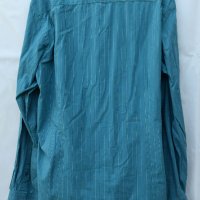 Esprit ® Collection мъжка раирана риза синьо-зелено, снимка 2 - Ризи - 26628086