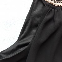 Черна рокля свободно падаща с фина създаваща комфортно усещане черна подплата, елегантна и удобна, снимка 14 - Рокли - 37416904