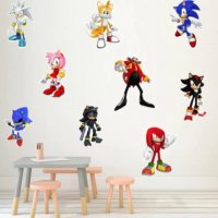 Соник Sonic самозалепващ стикер лепенка за стена и мебел детска стая, снимка 2 - Други - 32481140