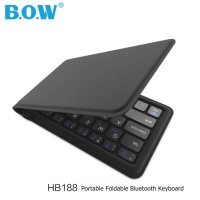 BOW HB188 Ергономична, тънка, преносима, акумулаторна, сгъваема мултисистемна Bluetooth клавиатура, снимка 5 - Друга електроника - 43684740