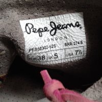 Страхотни,почти нови ботички PEPE JEANS №38., снимка 6 - Дамски боти - 37121957