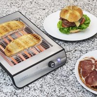 Cecotec Turbo Easy Toast Иноксов плосък тостер 3 кварцови нагревателя, снимка 2 - Тостери - 40757263