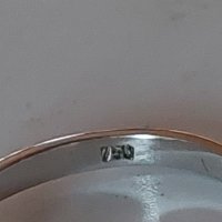 Дамски златен 18к пръстен с брилянт 0.20 карата/злато 750/, снимка 4 - Пръстени - 38518932