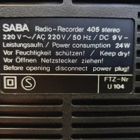 Радиокасетофон SABA RCR 405 Stereo В отлично техническо и визуално състояние., снимка 14 - Радиокасетофони, транзистори - 42933192