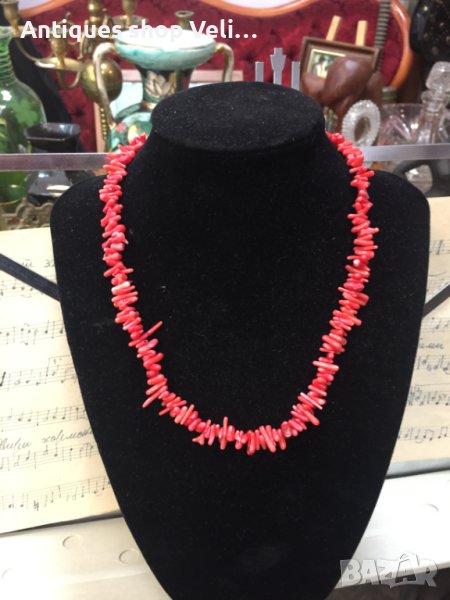 Колие от червен корал №4052, снимка 1