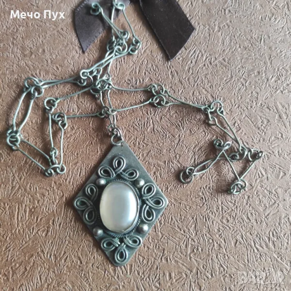 Стар сребърен синджир,ръчно правени (315), снимка 1