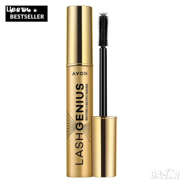 Спирала за мигли Avon Lash Genius Multitask & Multiply 10ml черна, снимка 1