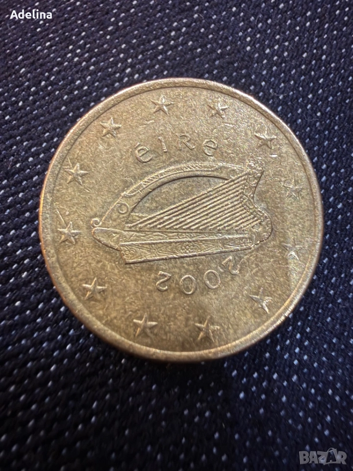 2002 Ирландия 50 цента, снимка 1