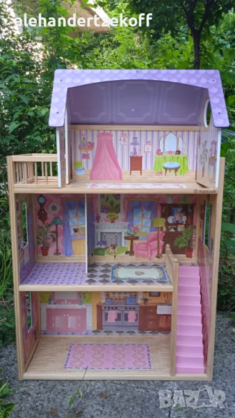 Детска дървена къща за кукли Kid Kraft, снимка 1