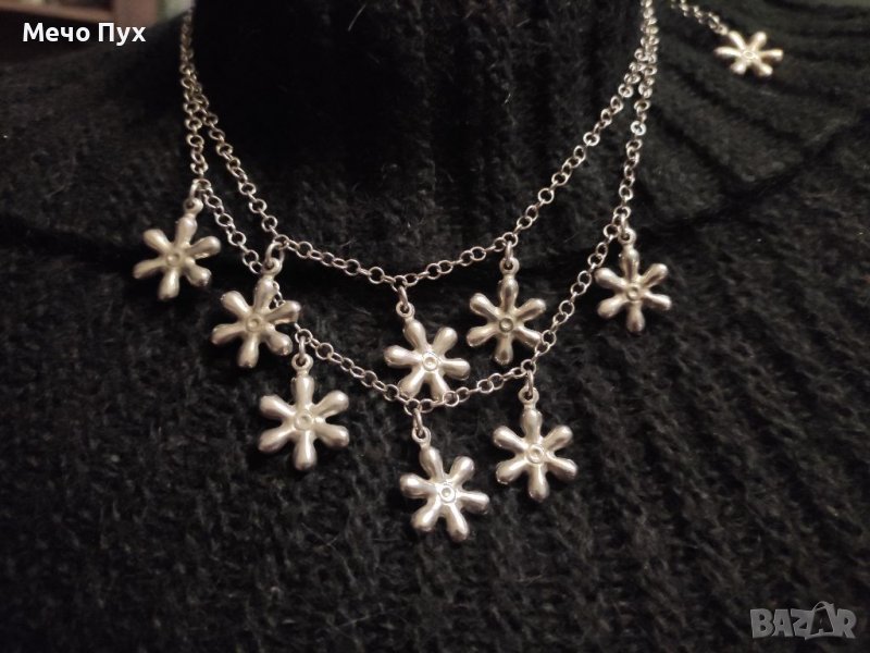 Сребърно колие (95), снимка 1