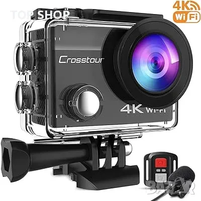 Екшън камера Crosstour CT8500 20MP с аксесоари, снимка 1