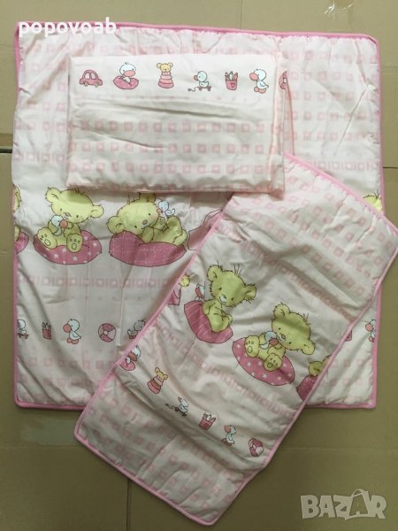 Сет за детска количка - ватиран, снимка 1