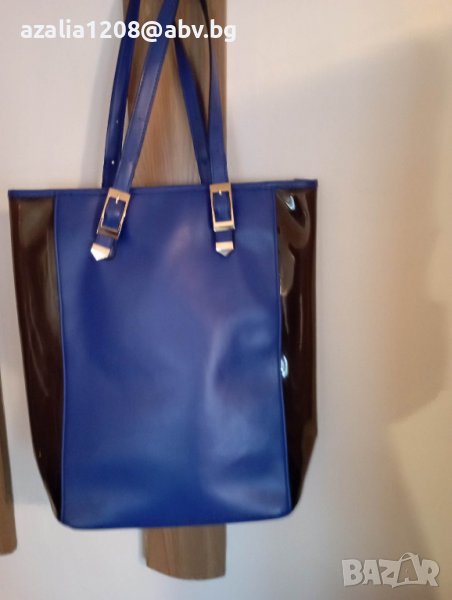 дамски синя бизнес-чанта, снимка 1