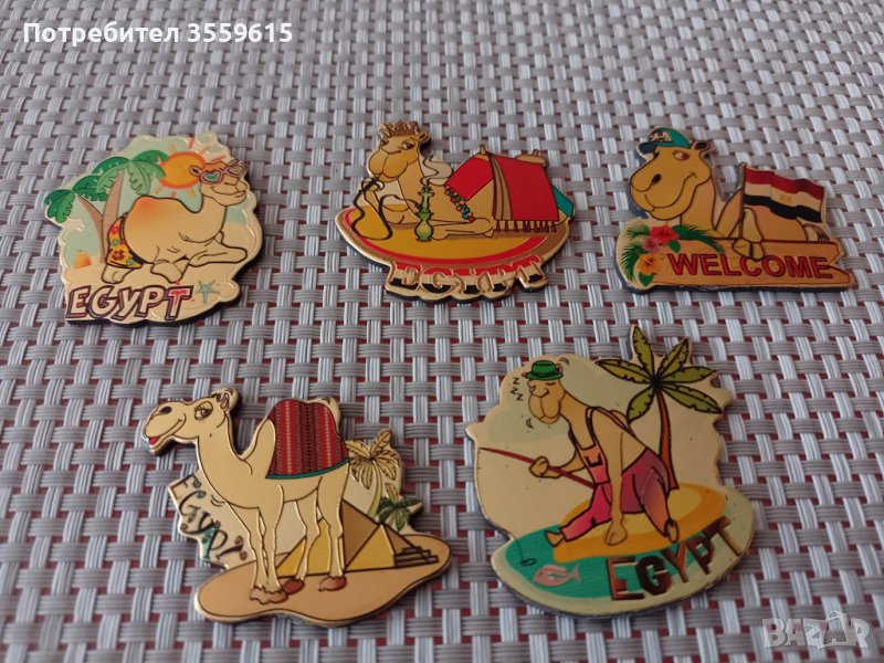 метален магнит Камила от Египет, метални магнити, снимка 1