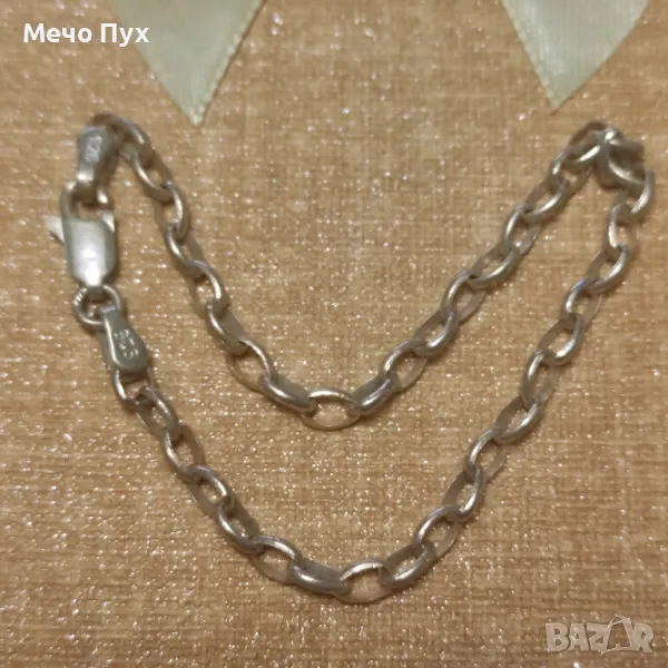 Сребърна гривна (319), снимка 1