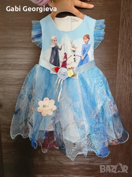 Нова детска рокля Елза и Анна 1,2,3 г., снимка 1