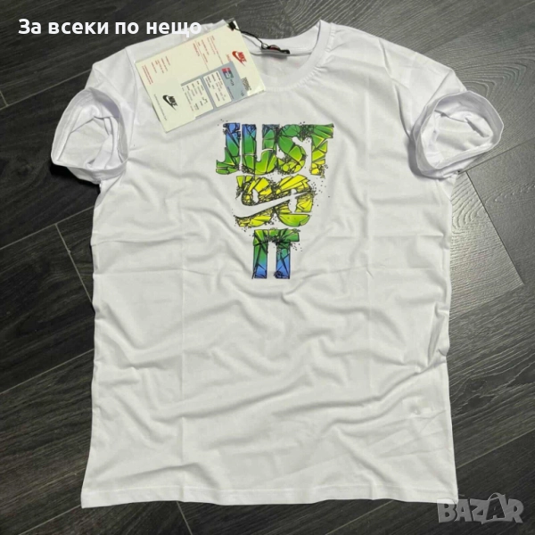 Nike Just Do It Мъжка Бяла Тениска👕Мъжка Блуза С Къс Ръкав В Бял Цвят Найк Джъст Ду Ит Код I_16, снимка 1