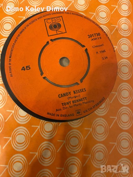 Tony Bennett 7” Vinyl Плоча, снимка 1