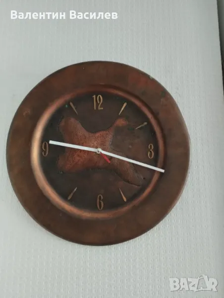 Медно пано часовник , снимка 1