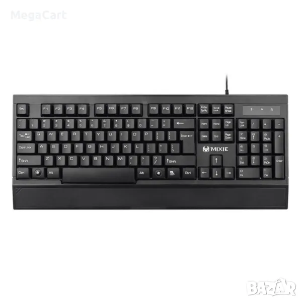Клавиатура Mixie X6, USB, Черен, снимка 1