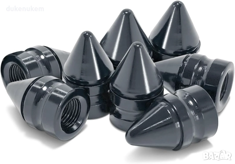 Алуминиеви капачки за автомобилни вентили – комплект 8 бр., снимка 1