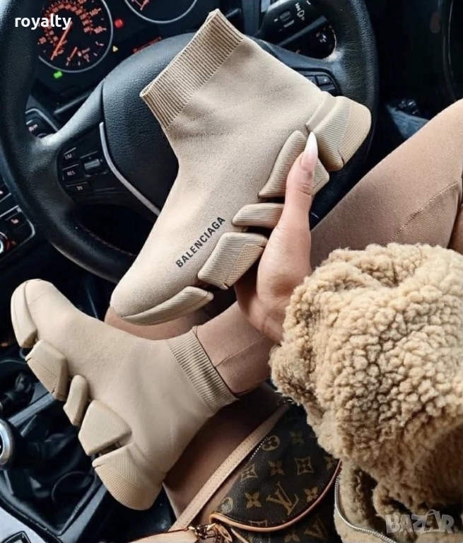 Balenciaga Бежови Мъжки Обувки Тип Чорап 36-45 Номер , снимка 1