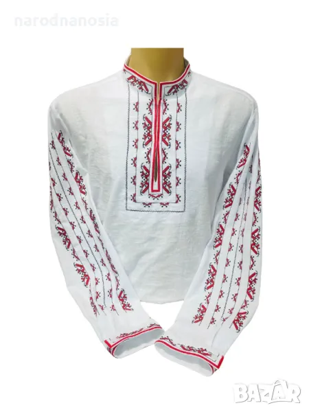 МЪЖКА РИЗА С БРОДИРАНА ШЕВИЦА - Модел 30, снимка 1