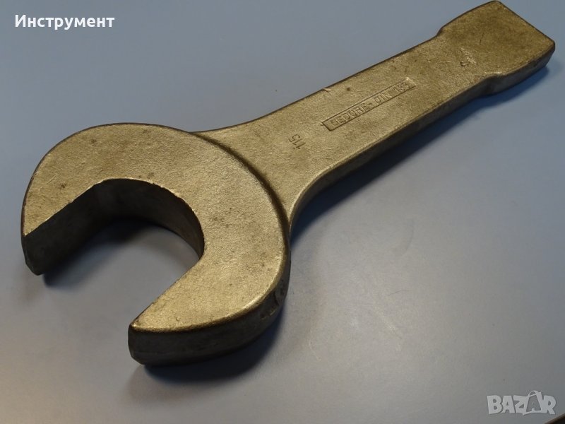 Ключ гаечен ударен едностранен Gedore B04326-115mm Metric Open Ended Slogging Spаnner, снимка 1