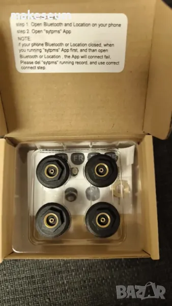 TPMS система за следене на налягането в гумите за автомобил BLE Bluetooth 5.0, снимка 1