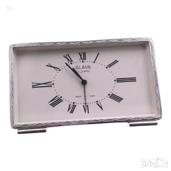 Ретро механичен будилник Slava (обслужен), снимка 1