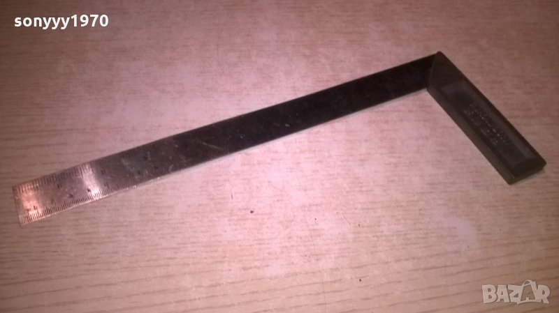 прав ъгъл=метален-30х12см, снимка 1