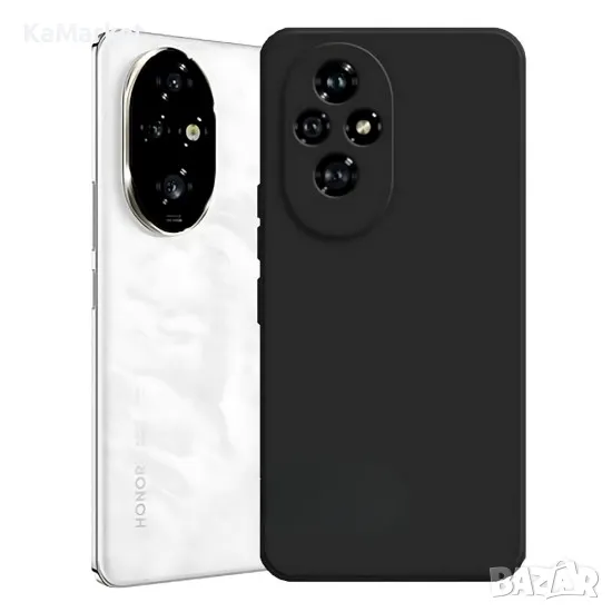 Силиконов кейс iPaky матиран, За Honor 200 Pro, Черен, снимка 1