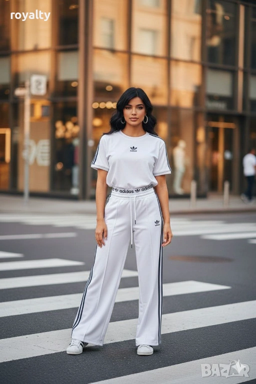 Adidas Бял Дамски Комплект , снимка 1