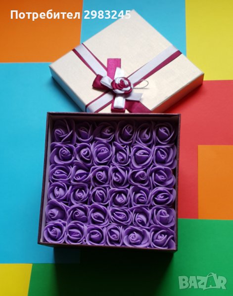 Кутия с вечни  рози, снимка 1